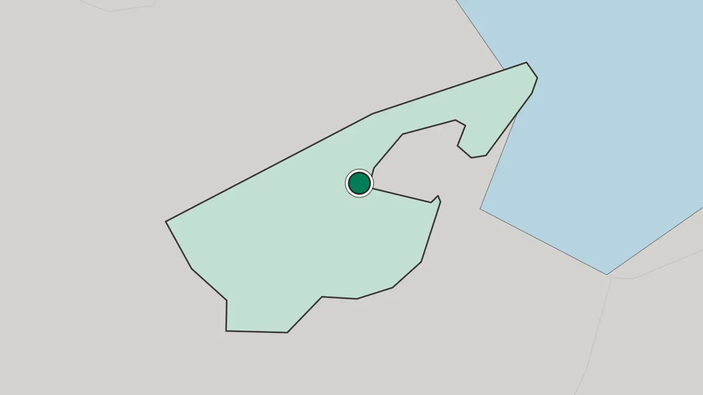 Map of Tunis in Tunisia