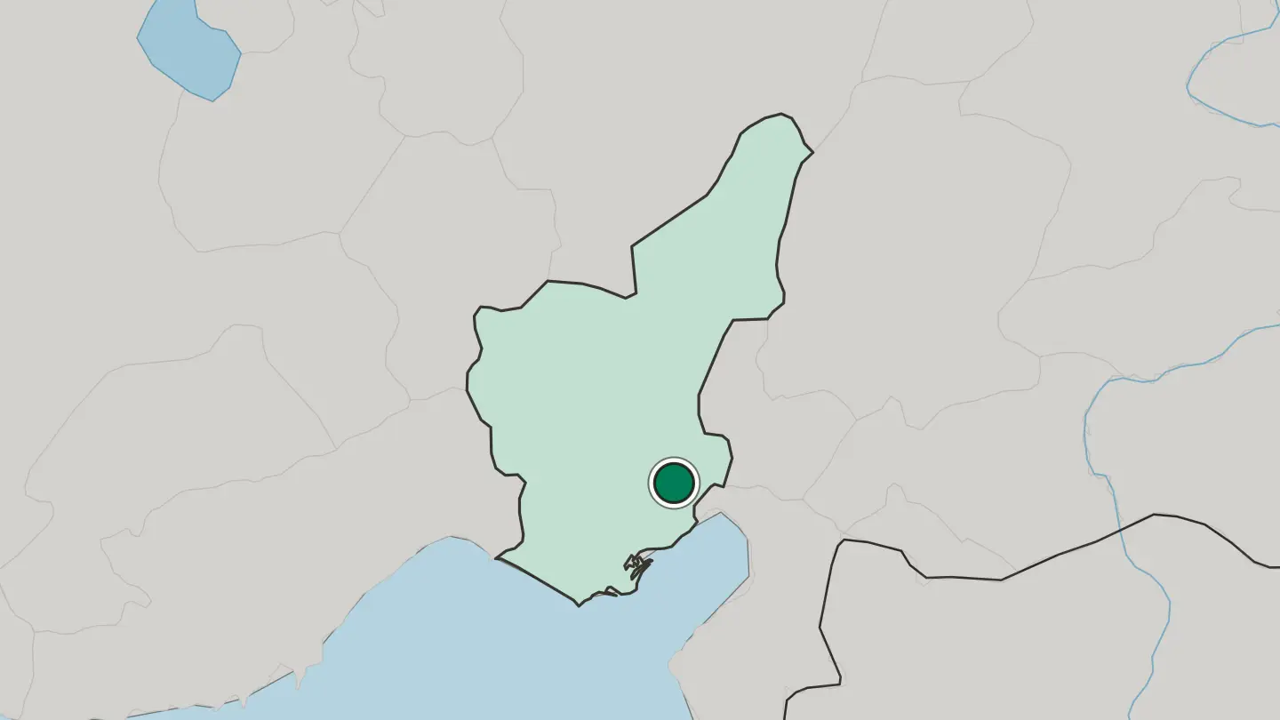 Map of Ceyhan in Turkey