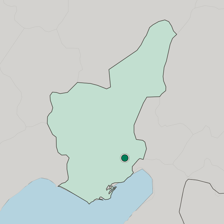 Map showing Ceyhan — In Adana