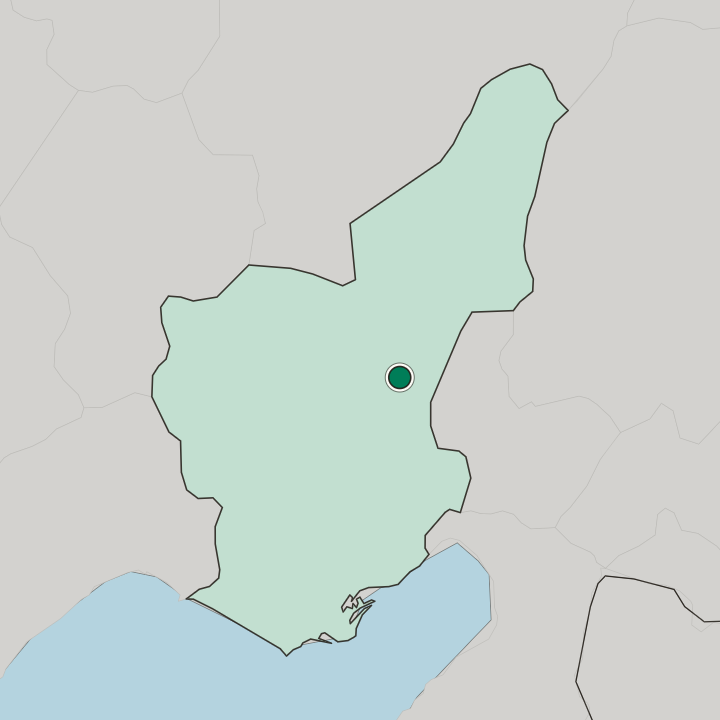 Map showing Kozan — In Adana