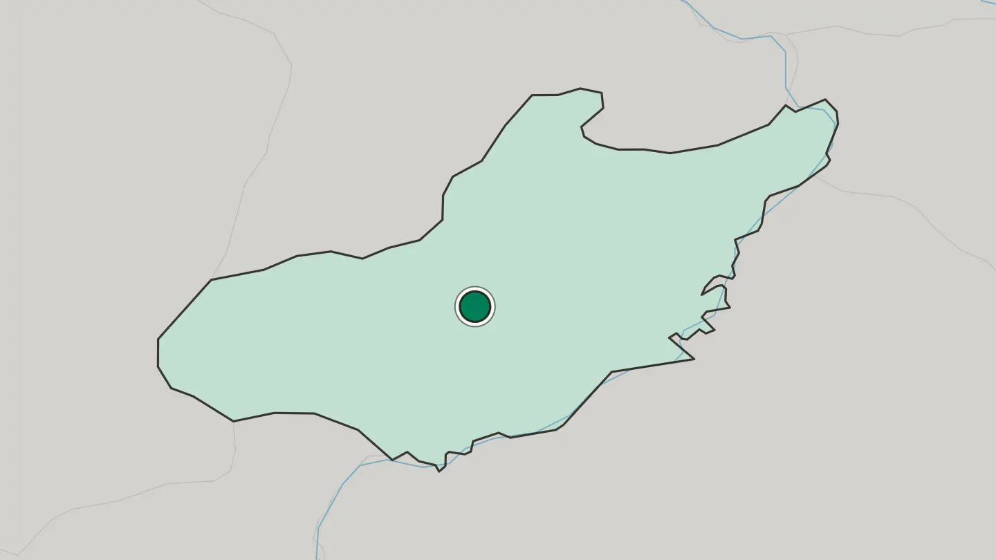 Map of Adıyaman in Turkey