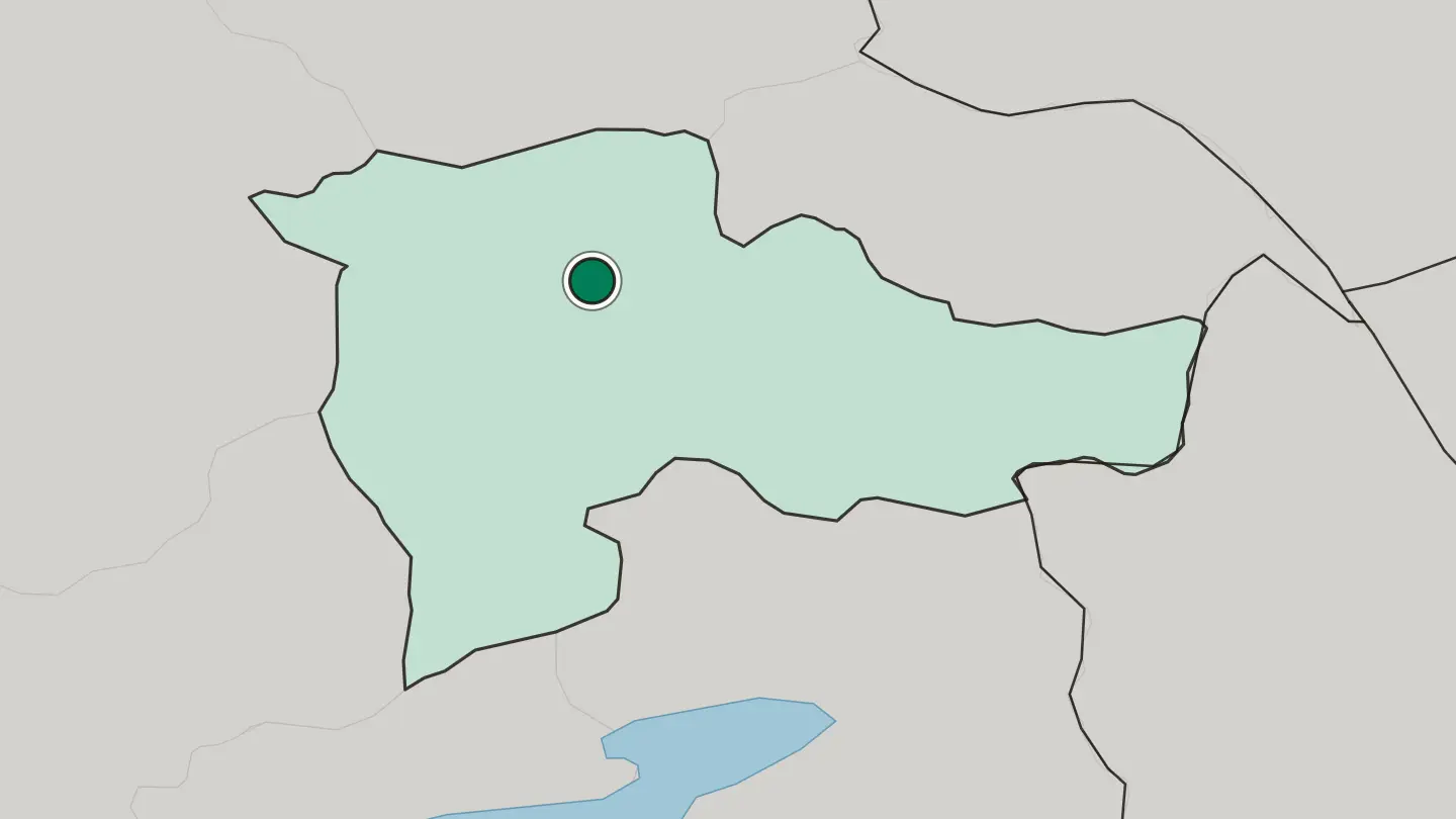 Map of Ağrı in Turkey