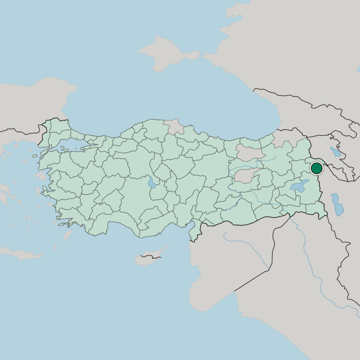 Map showing Doğubayazıt — In Turkey