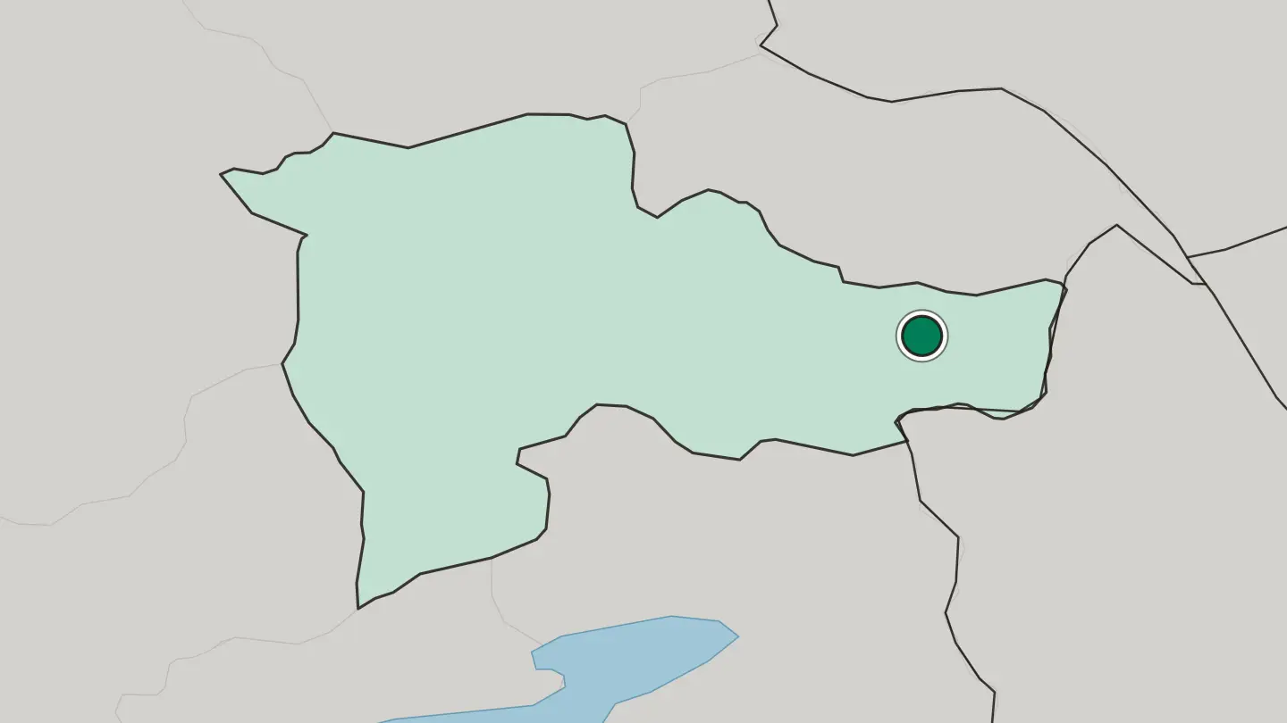 Map of Doğubayazıt in Turkey
