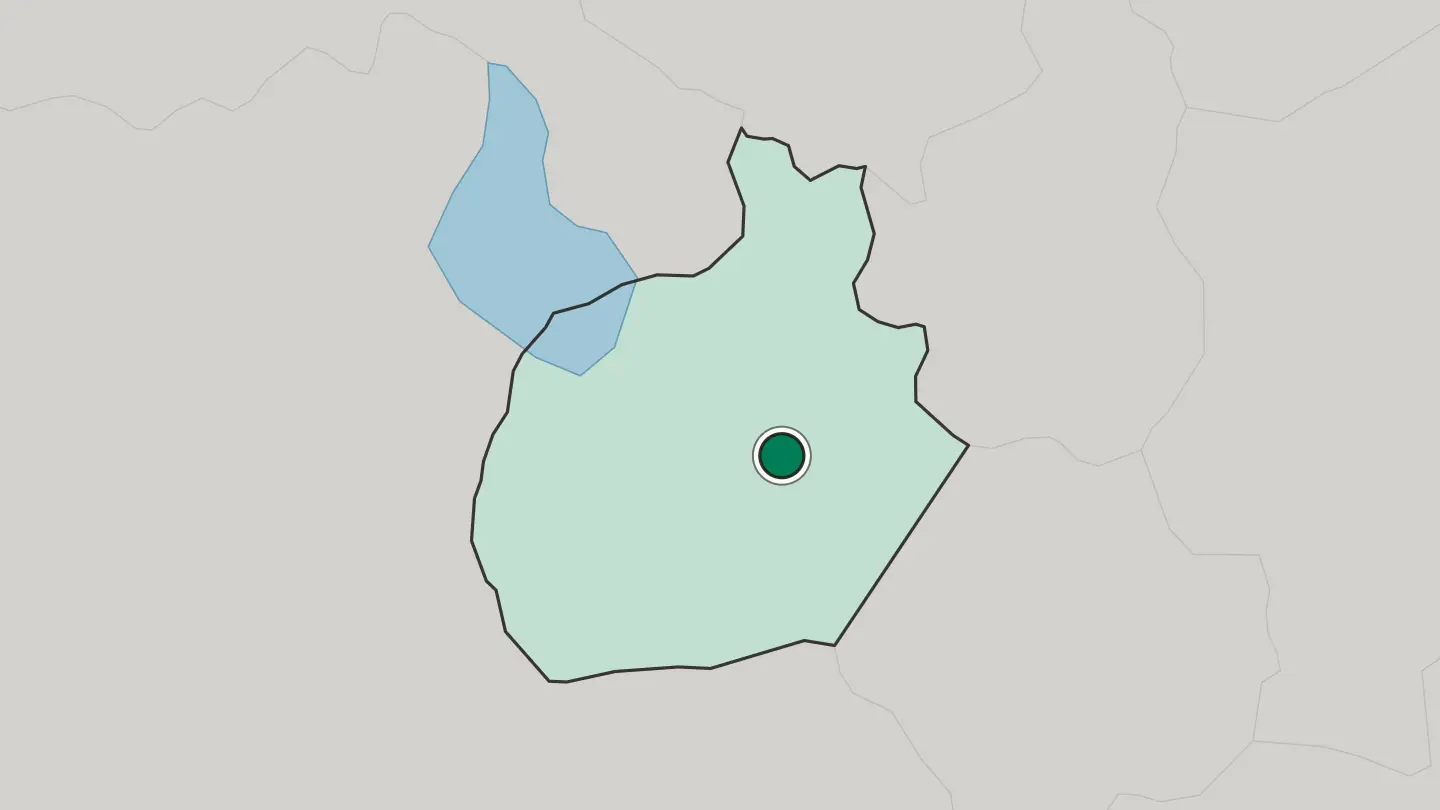Map of Aksaray in Turkey