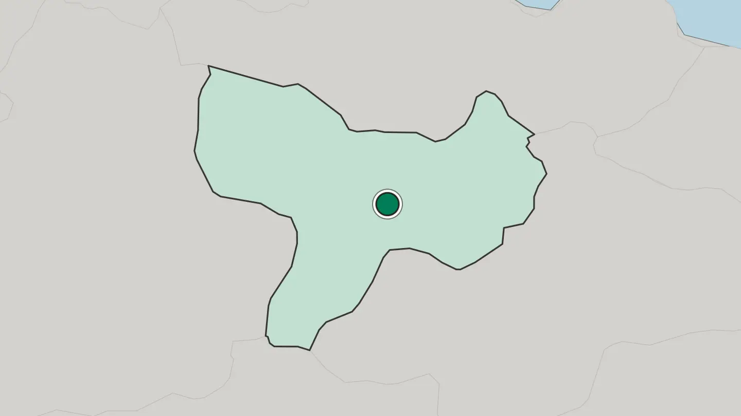 Map of Amasya in Turkey