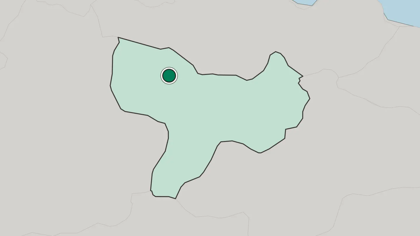 Map of Merzifon in Turkey