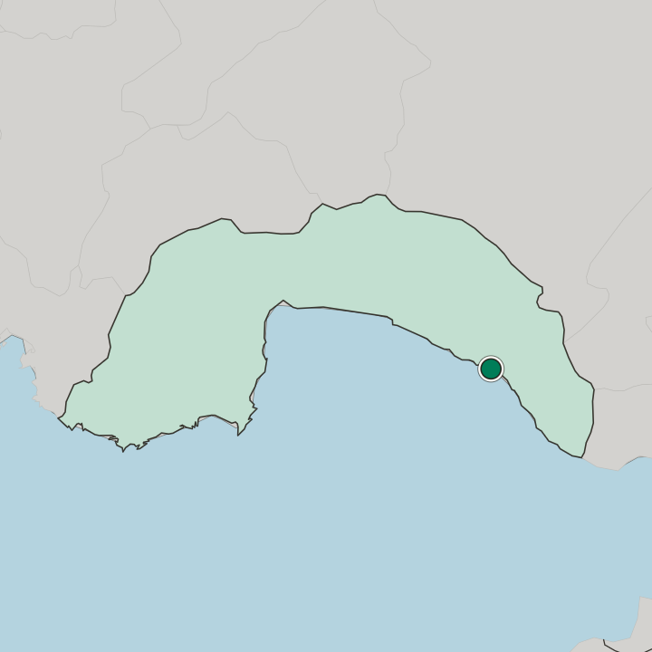 Map showing Alanya — In Antalya