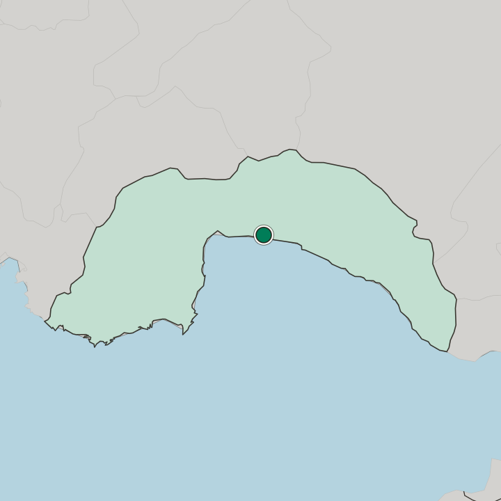 Map showing Belek — In Antalya