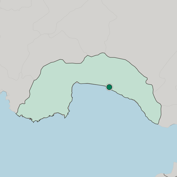 Map showing Manavgat — In Antalya
