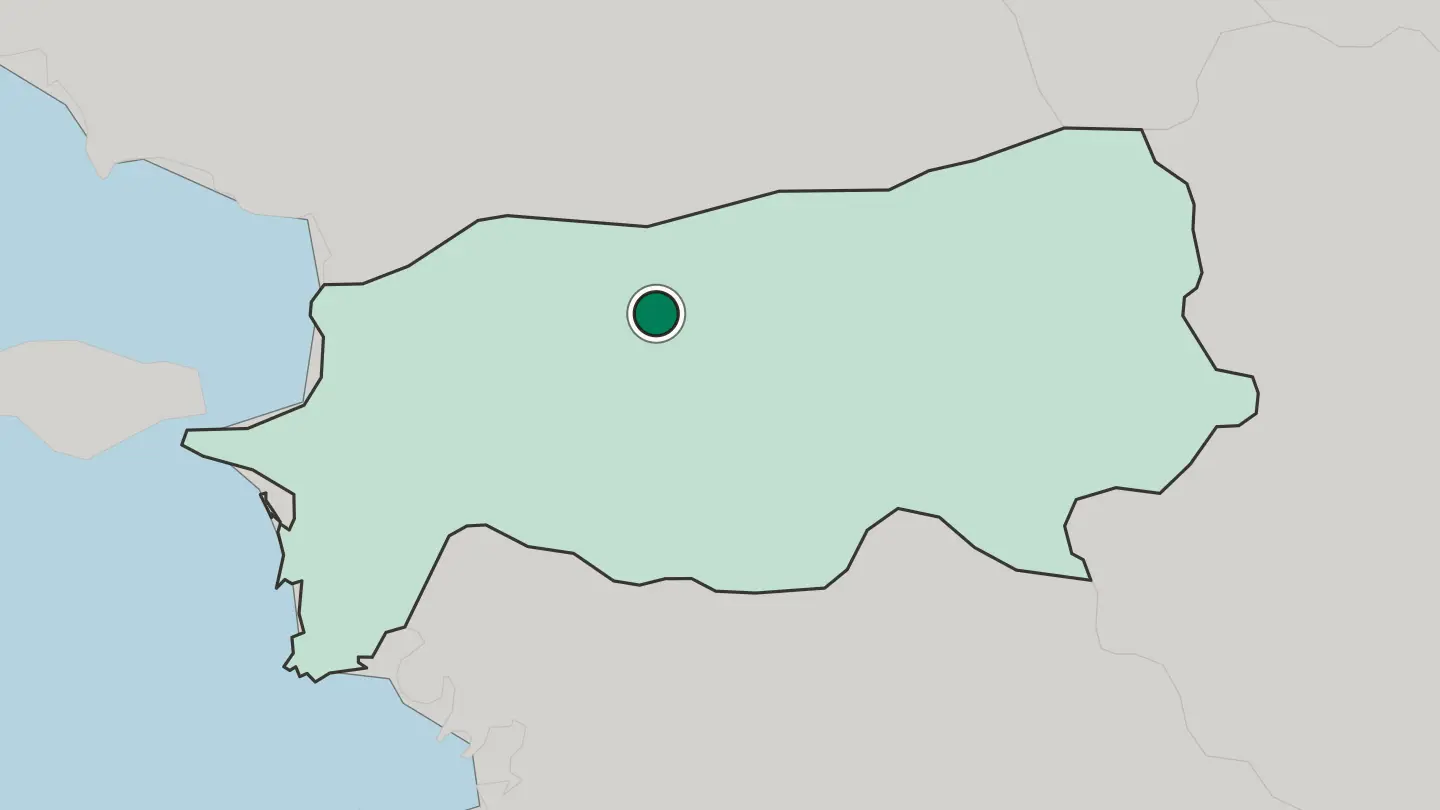 Map of Aydın in Turkey