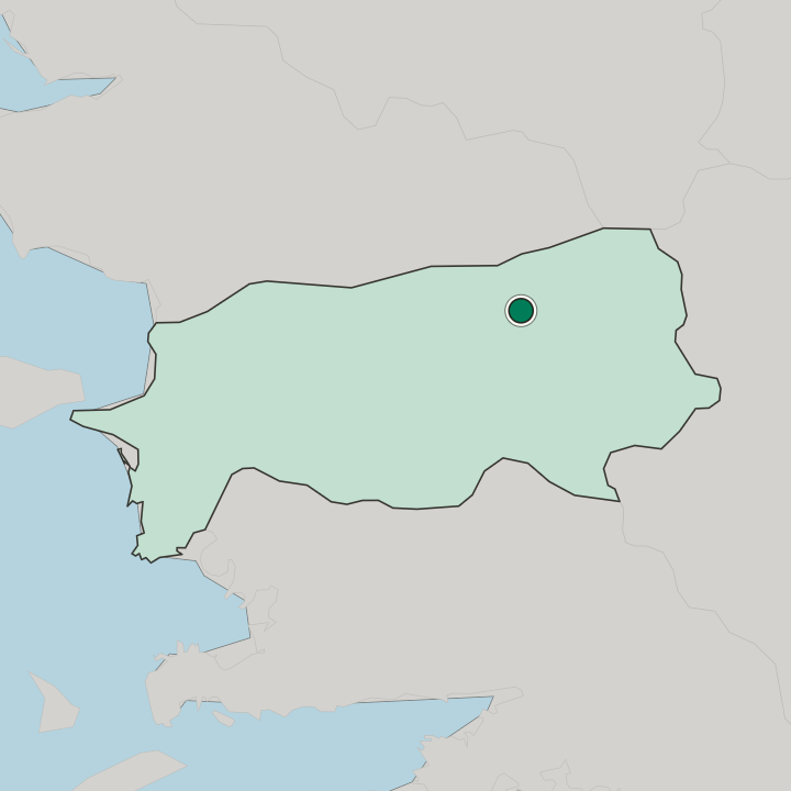 Map showing Nazilli — In Aydın