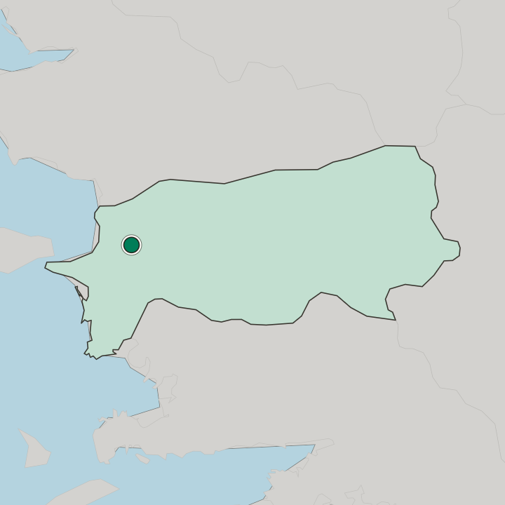 Map showing Söke — In Aydın