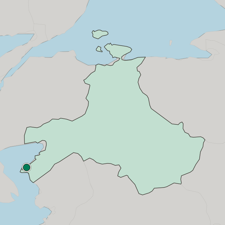 Map showing Ayvalık — In Balıkesir