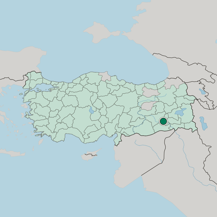 Map showing Batman — In Turkey