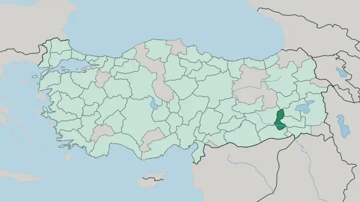 Map of Batman in Turkey