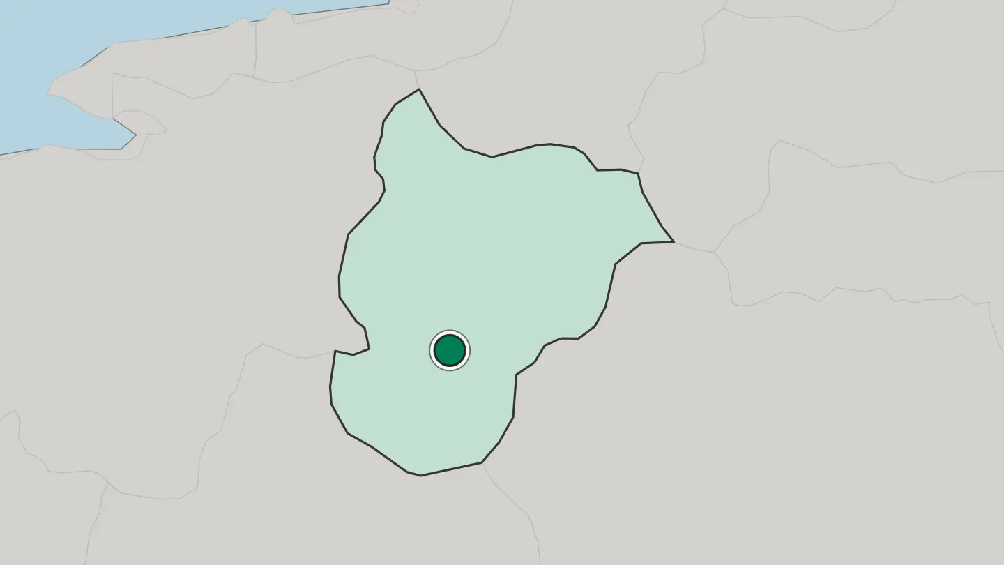 Map of Bozüyük in Turkey
