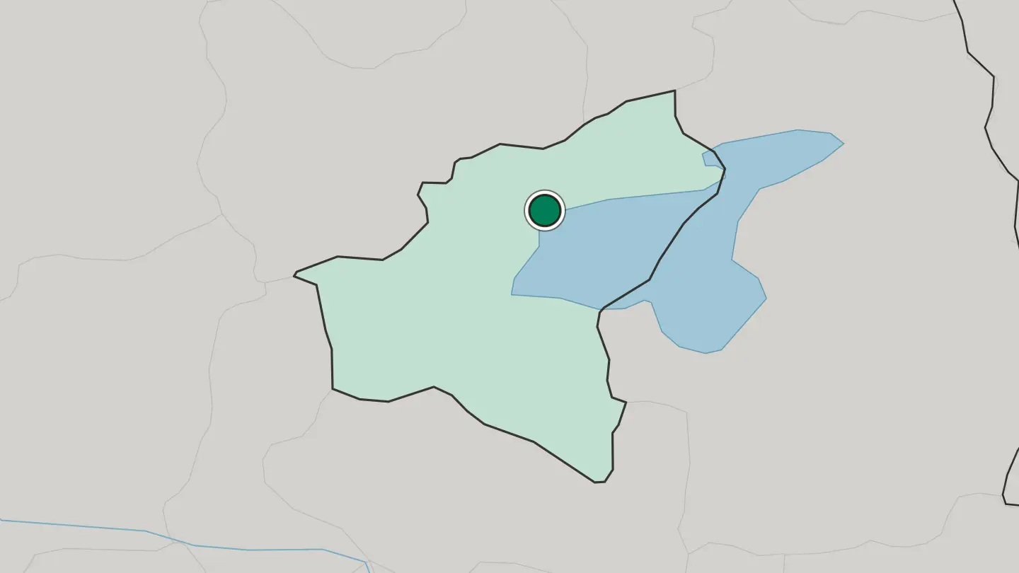 Map of Ahlat in Turkey