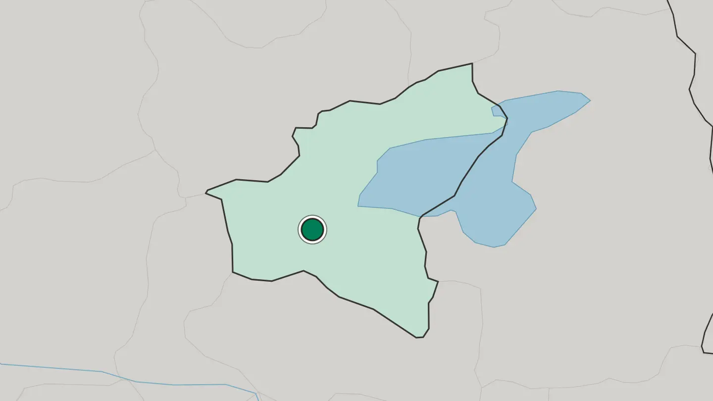 Map of Bitlis in Turkey