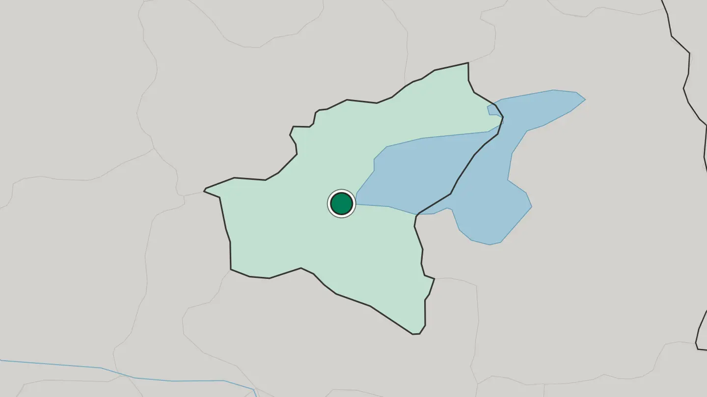 Map of Tatvan in Turkey