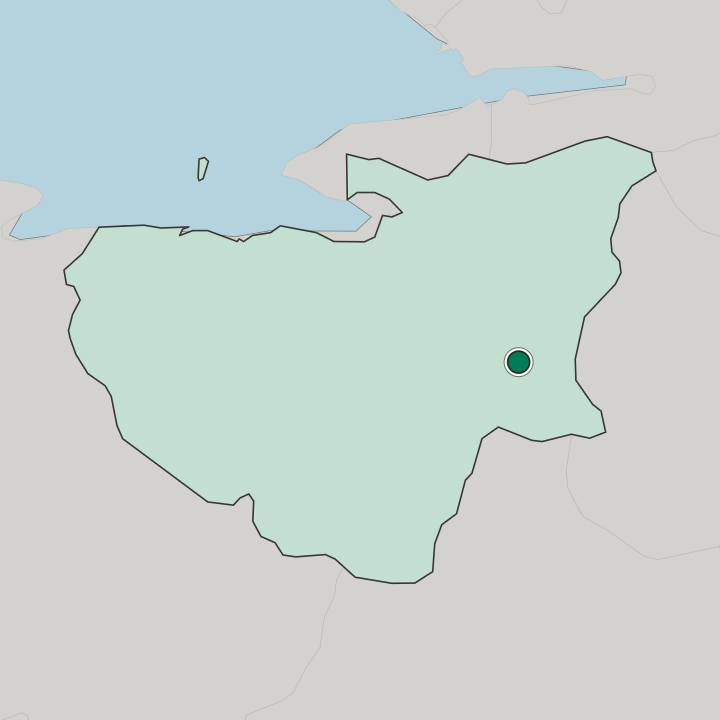 Map showing İnegol — In Bursa