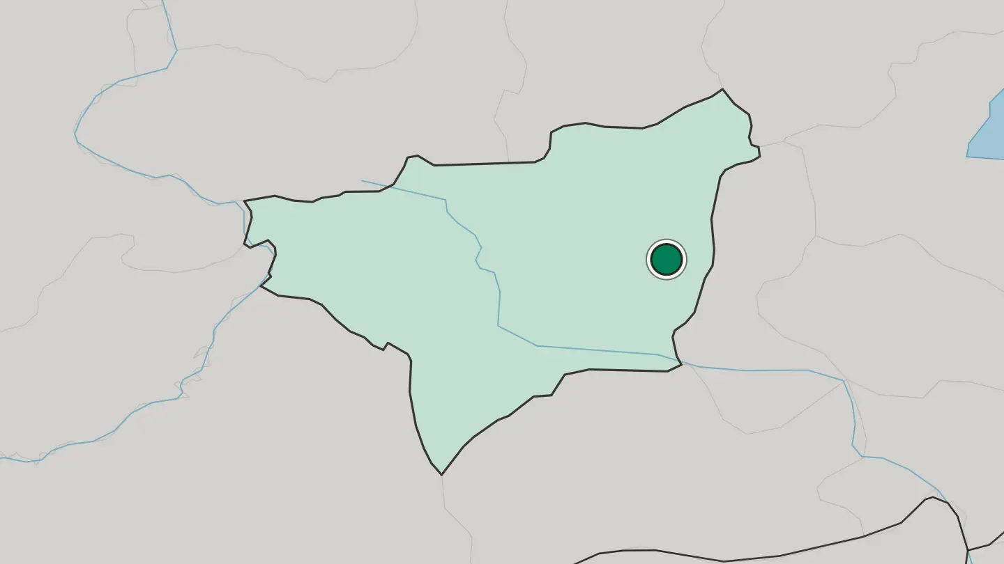Map of Silvan in Turkey