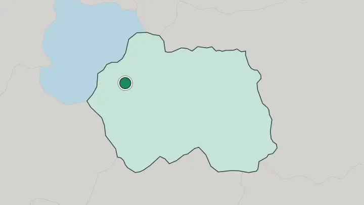 Map of Eskişehir in Turkey