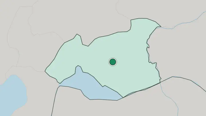 Map of Gaziantep in Turkey