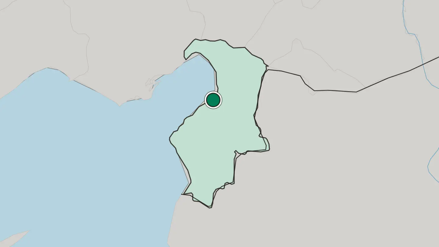 Map of İskenderun in Turkey