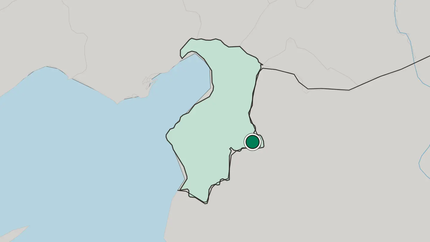 Map of Reyhanlı in Turkey