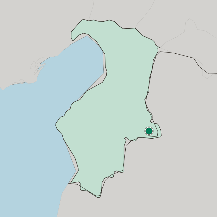 Map showing Reyhanlı — In Hatay