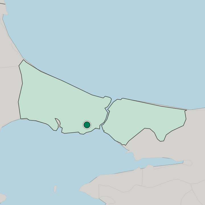 Map showing Bağcılar — In İstanbul
