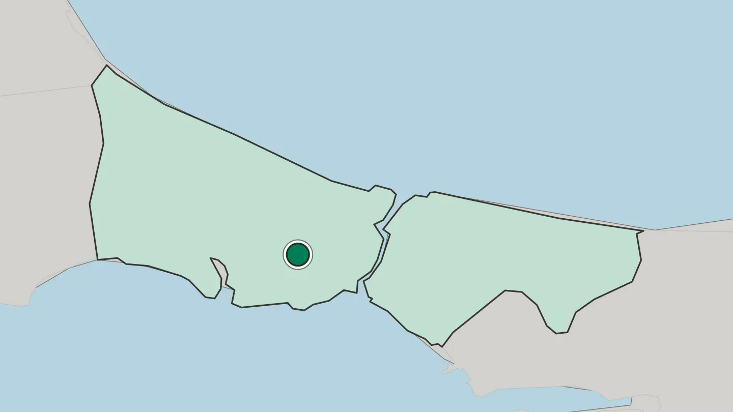 Map of Başakşehir in Turkey