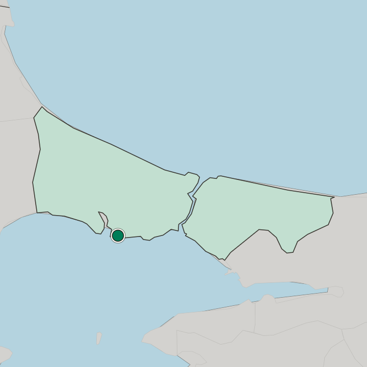 Map showing Beylikdüzü — In İstanbul