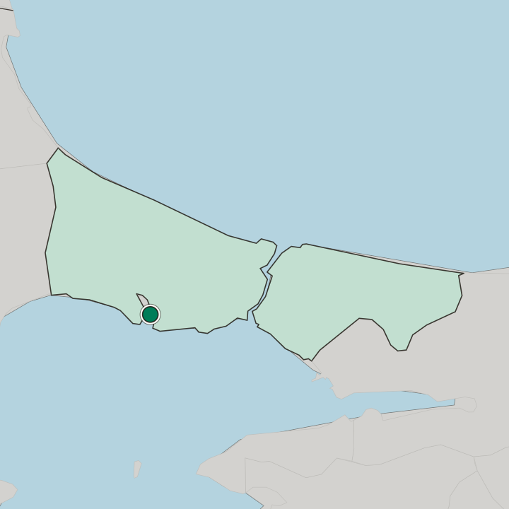 Map showing Büyükçekmece — In İstanbul