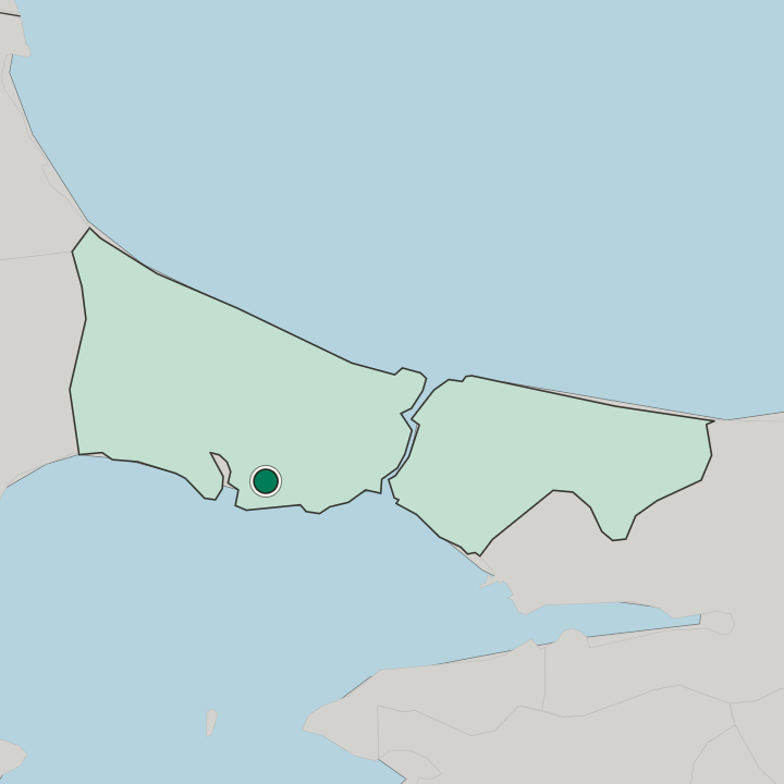 Map showing Esenyurt — In İstanbul