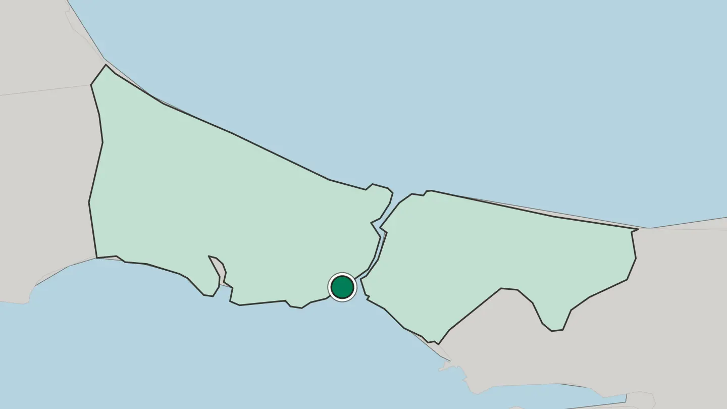Map of Fatih in Turkey