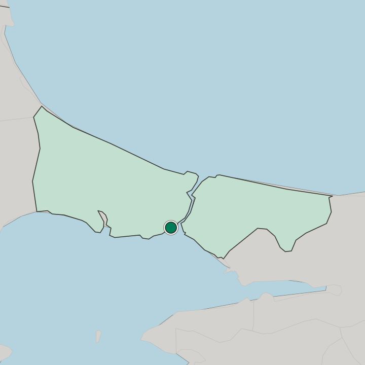 Map showing Fatih — In İstanbul