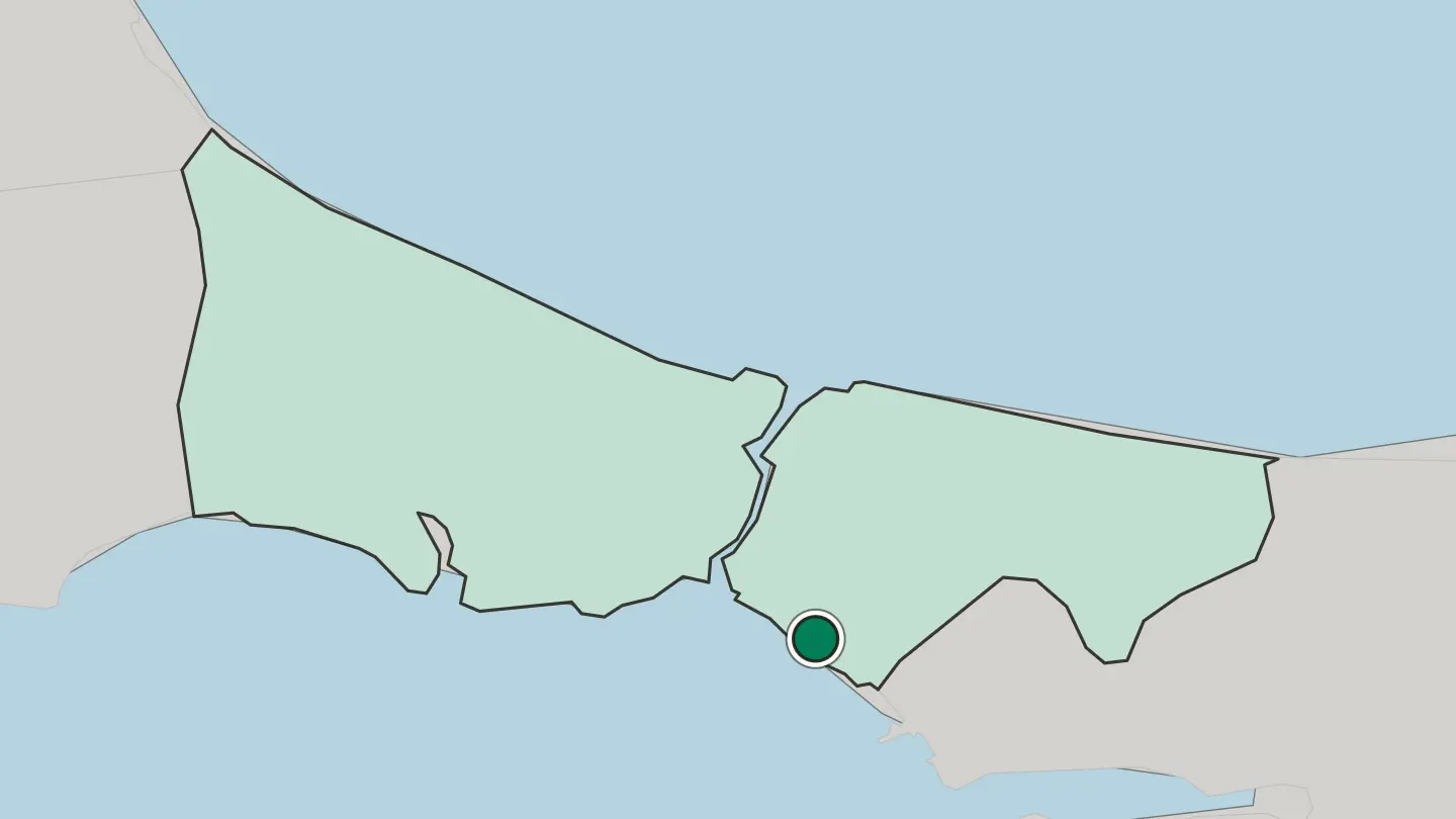 Map of Maltepe in Turkey