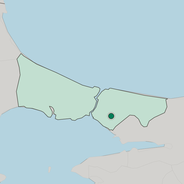 Map showing Sancaktepe — In İstanbul