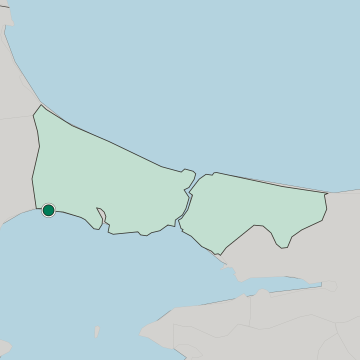 Map showing Silivri — In İstanbul