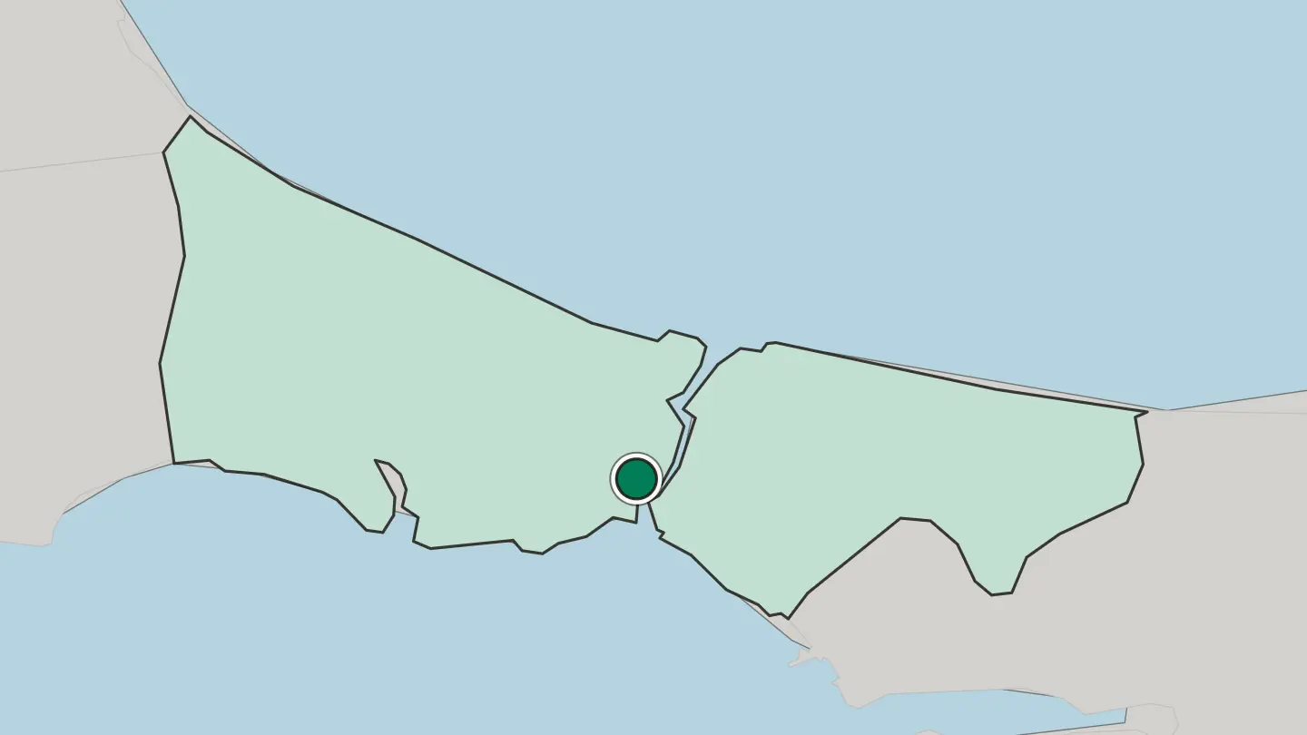Map of Şişli in Turkey