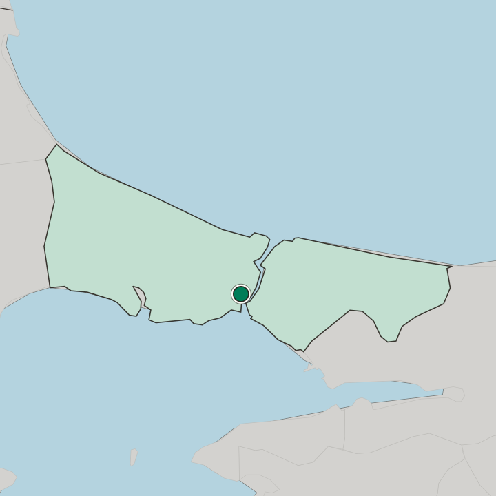Map showing Şişli — In İstanbul
