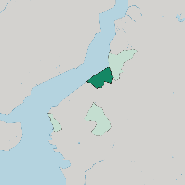 Map showing Beylerbeyi — In Üsküdar