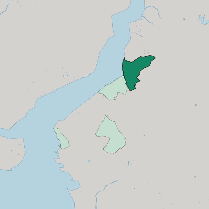 Map showing Çengelköy — In Üsküdar