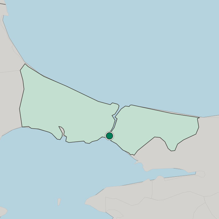 Map showing Üsküdar — In İstanbul