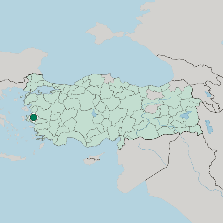 Map showing Karşıyaka — In Turkey