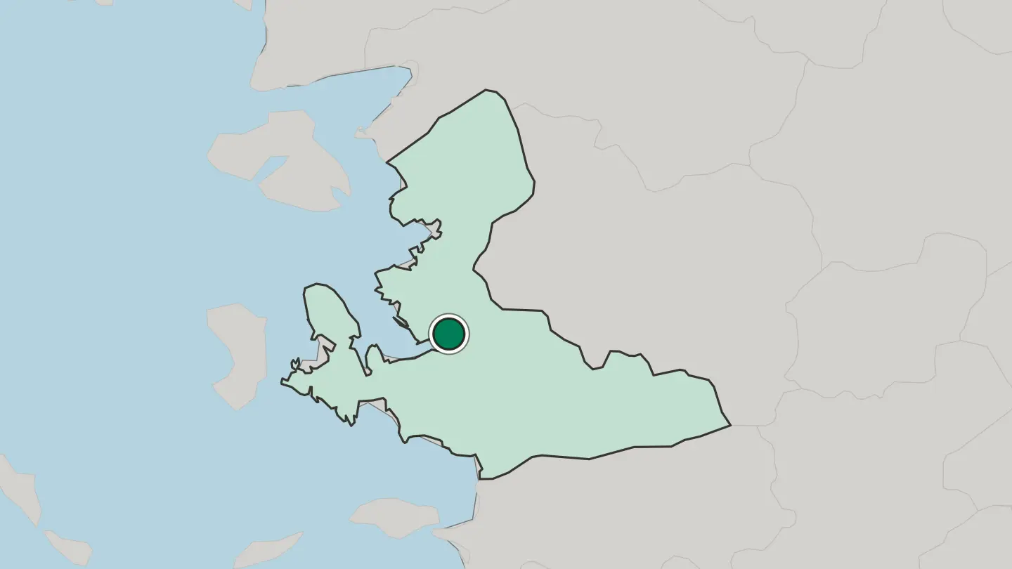Map of Karşıyaka in Turkey