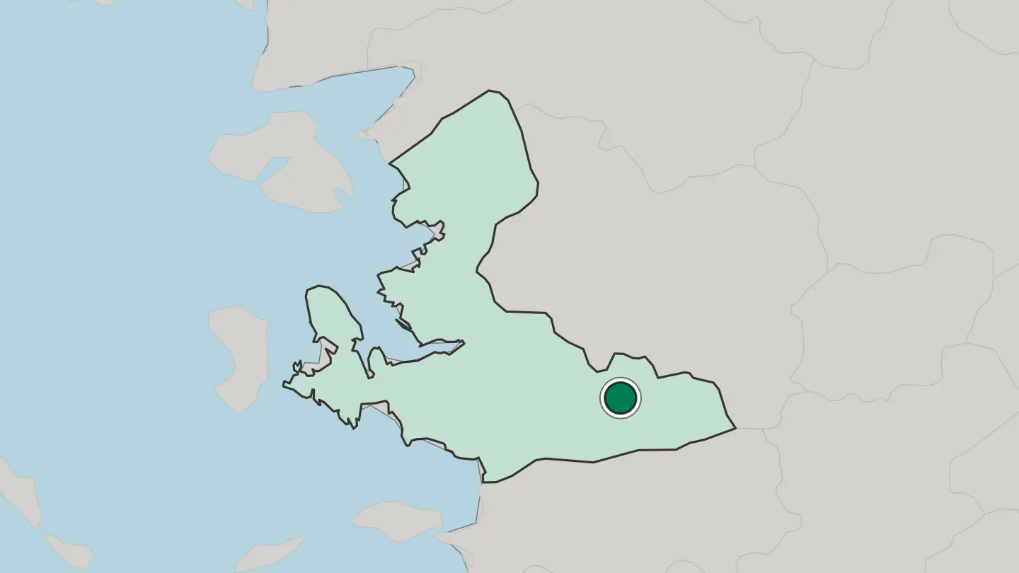 Map of Ödemiş in Turkey