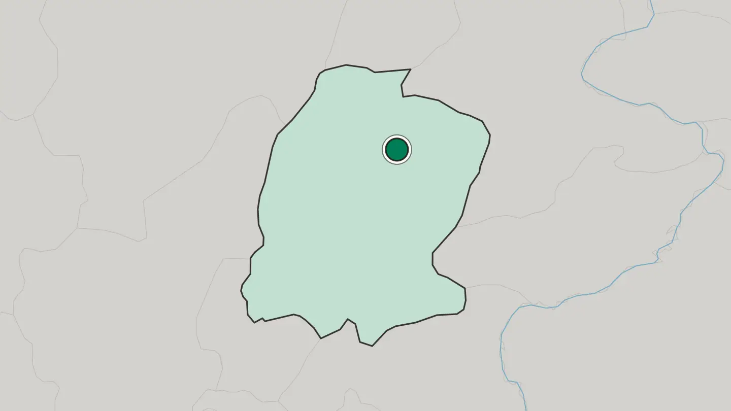 Map of Elbistan in Turkey